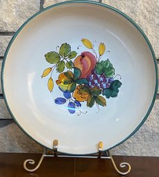 Large Colorful Hand Painted Bowl- Signed