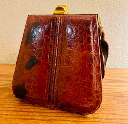 Authentic Vintage Crocodile Leather Bag