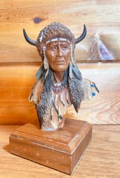 Mill Creek Studios Medicine Robe Bust Of Native American Man