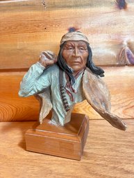 Mill Creek Studios Chiricahua Wind - Bust Of Native American Man