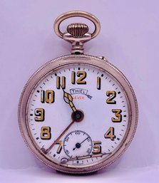 Vintage Thiel Military Alarm Pocket Watch - Germany 1920 - For Parts / Repair