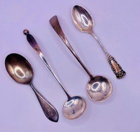 4 Vintage Sterling Silver Spoons- 68.7 Grams TW