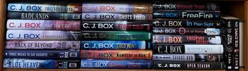 The Works Of C.J. Box Both In Hard Cover And Paperback Books