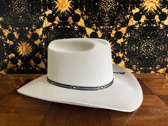 White Beaver Brand Felt Cowboy Hat