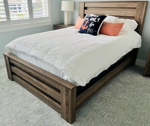 Ashley Zelen Queen Size Bedframe With Cashmere Mattress And Bed Set