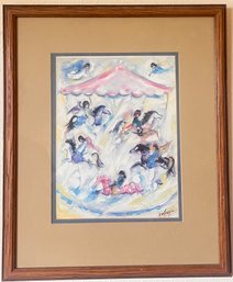 DeGrazia - 'Joy And Music' Framed Art Print