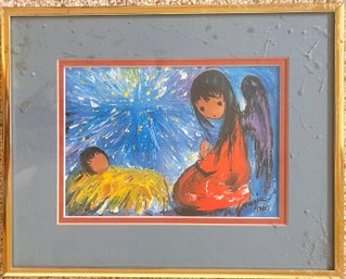 DeGrazia Christmas Prayer Framed Art Print