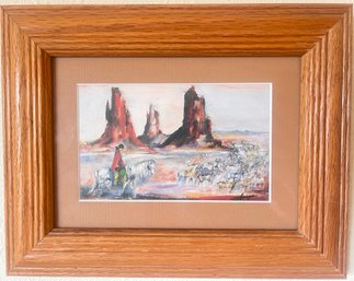 DeGrazia Mesa Horses Framed Art Print