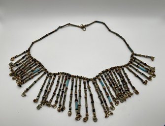 Necklace Of Ancient Mummy Beads From Ancient Egypt, 26th Dynasty. With Certificate Of Authenticity