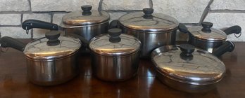 Vintage Revere Ware Pots And Pans