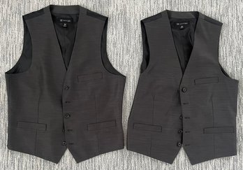 Pair Of Medium INC Slim Fit Dress Vest's