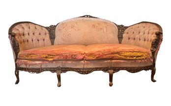 Antique 1920s French Ornate Sofa Frame