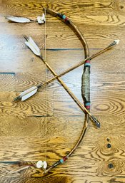 Native American Handmade Bow And Arrows