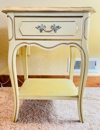 French Style Hand Painted End Table