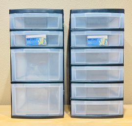 Pair Of Plastic Storage Drawers