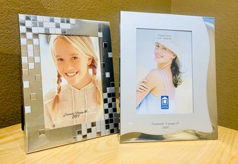 Duo Of Silver Tone Photo Frames