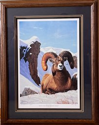 Tom Mansanarez 'Rocky Mountain Bighorn Sheep' Signed And Numbered