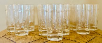 11 Cut Crystal Glasses