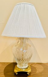 Crystal And Brass Lamp