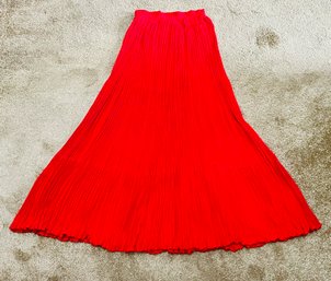 Patricia Wolf Designs Crinkled Maxi Red Skirt