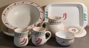 Taos's Treasure Pottery Dishes