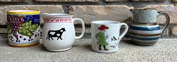 Miniature Ceramic Tea Cups And Pitchers