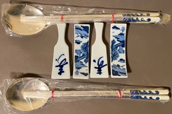 Chopsticks Made In Japan With Spoons  Rest