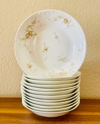 12 PC Theodore Haviland Limoges France Floral Bowls