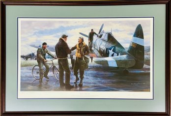 Return To Halesworth By Gil Cohen Limited Edition 79/1000 Signed By Artist And Pilots