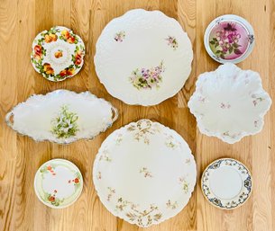 Assorted Lot Of Porcelain Dinnerware Including Haviland Limoges And More