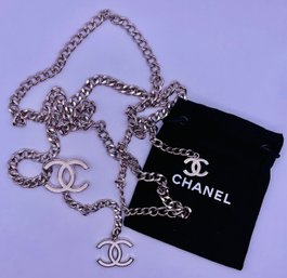Vintage Chanel Double CC Chunky Chain Belt 2004
