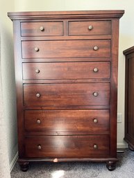 Tall Wooden Dresser With 7 Drawers