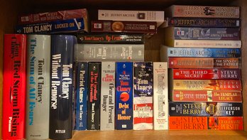 Large Assortment Of Books Including Some Tom Clancy And More