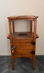 Smoking Cabinet With Pipe Storage And Ash Bin