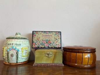 Assortment Of Jars And Storage Boxes
