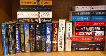 Small Assortment Of Books Including Some By Jeffery Deaver And More