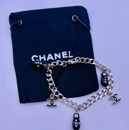 Vintage Chanel Russian Nesting Doll Charm Bracelet