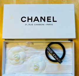 Duo Of Chanel Resin Lucite Le Luxe Est La Necessite Stackable Bangles