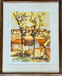 Elaine Thiollier Landscape Original Lithograph