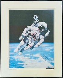 SIGNED Bruce McCandless STS41B Iconic 1st MMU Spacewalk Original Martin Marietta