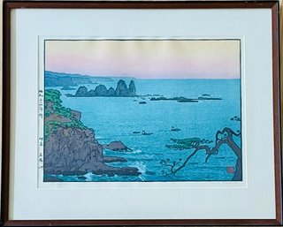 Yoshida, Toshi Original Color Woodcut Irozaki Morning Signed Unumbered