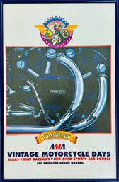 The Vincent Vintage Motorcycle Days 1998 Poster By Hector Cademartori