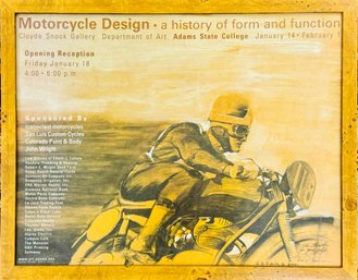 Motorcycle Design Signed Art