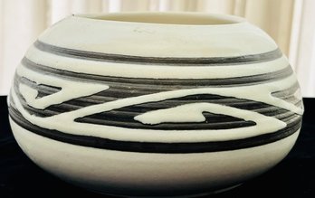 Amazing Pottery Bowl Signed On Bottom