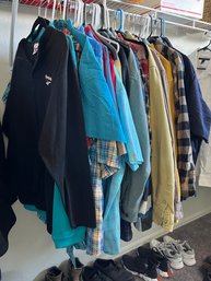 Assortment Of Mens Tops Including Button Ups