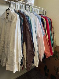 Lots Of Mens Long Sleeve Button Up Shirts