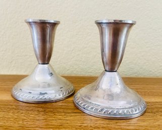 Duchin Creations Weighted Sterling Candle Holders