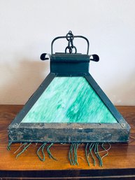 Antique Stained Glass Hanging Lamp Shade