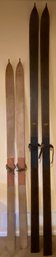 Vintage Skis Including One Set By Lund