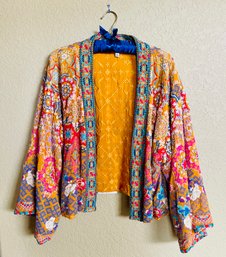 Vintage Johnny Was Reversible Embroidered Kimono